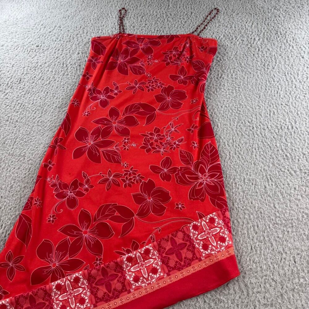 American-vintage Women's Red and Pink Dress - Picture 5 of 8